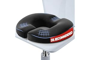 Benazcap Donut Pillow Seat Cushion for Hemorrhoids, Coccyx Cushion for Tailbone Pain Relief, Donut Pillow, Memory Foam Seat Cushion by Ergonomic for Sores, Sciatica(Good Support, Slightly Firm