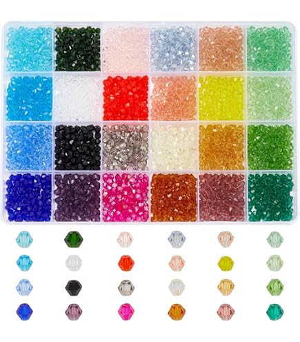 Perline Fatte A Mano 10 Perline In Vetro Sfaccettato Esagonale - Dimensioni 12/16/20/24mm, Trasparenti, Per Gioielli Fai-da-te Perline Esagonali 12mm 16mm 20mm 24mm