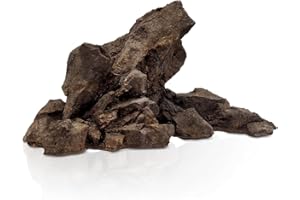 FZONE Pierre d'Aquarium en résine Aquascaping Modèle Manten Pierre pH Neutre Pierre d'Aquarium pour aquascaping, Hardscape