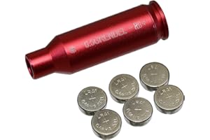 MAYMOC 6.5 Grendel Bore Sight Red Dot Cartuccia con 2 set di batterie