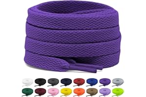 Shecret 2 Pares de Cordones, Cordones Planos de 8mm, Cordones Zapatillas Deporte Para Zapatillas Deportivas, Correr, Adultos, Niños, Poliéster