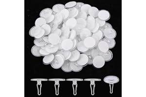 AEAOCVO 100 Pcs 2cm Ceiling Hooks Self Adhesive Wall Sticky Hooks Removable Transparent Ceiling Hook Hanger for Wedding Hanging Festival Party Decor