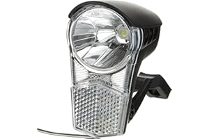 BÜCHEL Fahrradlicht Vorne mit Schalter I Dynamo Betrieb möglich I 25 LUX I StVZO Zulassung I - Fahrradlampe vorne, Fahrrad Scheinwerfer, Fahrradlicht vorne
