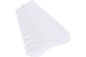 CLOSEMATE 6 Par Niewidoczne Skarpety Męskie Damskie Sneakersów Skarpetki Stopki Cienkie Bawełniane z Antypoślizgowym Silikon do Wakacje i Praca