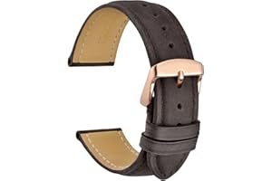 WOCCI Pasek do zegarka z prawdziwej skóry dla kobiet i mężczyzn, szerokość paska 18 mm, 19 mm, 20 mm, 22 mm, 23 mm, 24 mm