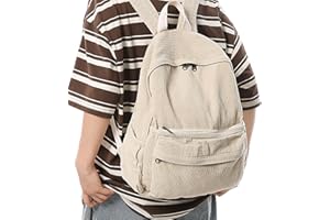 Boziee Cord Rucksack Damen Daypacks Cityrucksack Rucksäcke Rucksackhandtaschen Cordury Schulrucksack für Damen Mädchen Teenager Schule Travel Arbeit Alltage