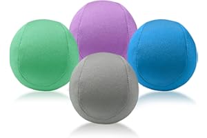 WIKSITE Balle Antistress Adulte et Enfants, Balle Reeducation Main, Entraîneur pour Les Mains, Boule Antistress de Dureté Différente pour Détente et Réduction du Stress, Lot de 4, 3 Niveaux de Résistance