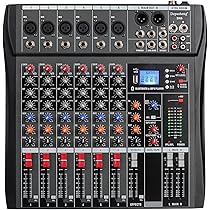 Mixer DJ Depusheng M6 - 6 Canali, Bluetooth, USB, 256 Effetti, Per Registrazione E Live - Foto 9