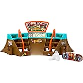 Hot Wheels Parque de Skate Estadio Set de Juego con monopatín de Juguete y Zapatillas para Dedos, +5 años (Mattel HPG34)