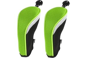 Andux Lot de 2 housses de club de golf en maille hybride