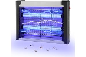 UWELLIKY UV Lampada Antizanzare, Trappola per Zanzare 4W, LED Zanzariera Elettrica, Lampade Anti Zanzariera Elettrico, Repellente Senza Sostanze Chimiche per Casa Patio, Area Efficace di 80 m²