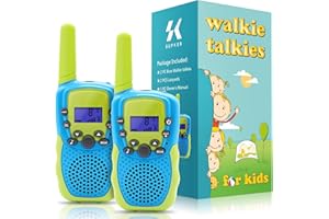 SK SUPKER Walkie Talkies for Kids, Toys for 3 to 14 Year Old Children's 2 Way Radio 3 Miles Range for Outside Adventure Game Camping Hiking (T-388 Blue)