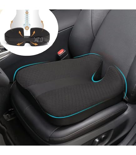 LARROUS Memory Foam Car Seat Cushion – Tailbone Pain Relief & Driving Comfort Pad - View #2