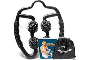 STRONG FIT N TONE Foam Roller Deep Tissue Massager | Myofascial Massage Tools with Drawstring Gym Bag | Muscle Roller for Legs | Fit Roller Pro, High Density Foam Trigger Point Leg Circulation Massager