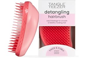 Tangle Teezer Oryginalna szczotka do rozczesywania, szczotka do włosów suchych i mokrych do grubych i kręconych włosów, różowy poncz