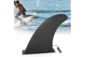 JEEZAO Palmes de Planche Surf Fin en Nylon - Safe Renforcé Thruster Ailerons pour Paddle Board Canoë Ski Nautique Accessoires de Planche de Surf