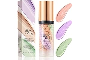 CEBOIC Primer Tricolore, Isolation Cream, Color Correcting Facial Serum, Base Primer Trucco Viso, Colour Corrector Makeup Primer, Pori Invisibili, Controllo dell'olio Idratante, Incarnato Uniforme