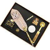 Kit Calligraphie Vintage AOMAYLL - Stylo Plume & Encrier Avec 17 Plumes - Idéal Débutants Et Cadeaux