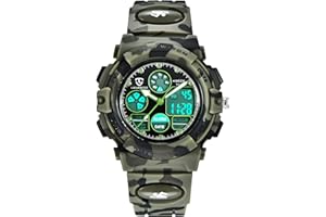 aswan watch Orologi, Orologi per bambini, Adolescenti Sport all'aria aperta Orologi digitali Orologi digitali multifunzione impermeabili con luci a LED e orologi da polso per bambini