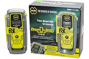 ACR PLB-425 ResQLink View (Modello PLB-425) - Indicatore di Localizzazione Personale GPS (Programmato per la Registrazione Italiana)