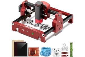 Laser Graviermaschine, Woxcker S1 3.5w Mini Tragbare Lasergravurmaschine 130mm*130mm für DIY, Holz, Papier, Blatt, Acryl, Leder usw.