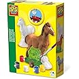 SES Creative Casting & Painting Kit Horse, Mould and Paint Plaster Pottery and Painting Set, For Boys and Girls 5 years and Up, Creative Arts and Crafts Set