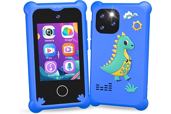 Telephone Portable pour Enfants, Smartphone Enfant Jouets Cadeau Garçons 3 4 5 6 7 8 9 10 Ans, Téléphone Enfants avec Caméra Jeux pour Enfant 3 4 5 6 Ans Idée Cadeau Anniversaire
