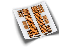 PEGATINEA ROCKSHOX 35 2021 WP396 Fork Stickers Orange Fluor