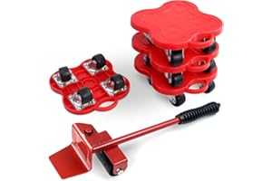 FATIYA Furniture Lifter 4 Wheels Moving Dolly for Heavy Duty, 360 Rotation Wheels Furniture Mover Dolly, Wheel Dolly Set of 4 in Home Warehouse for Refrigerator Sofa Cabinet, Maximum Load 1102lbs