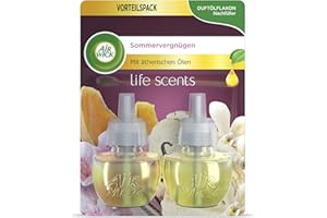 ‎AIR WICK Air Wick Duftölflakon Nachfüller DUO Sommervergnügen – Fruchtig-frischer Raumduft – 2er Duftöl Set – Plastikfreie Verpackung