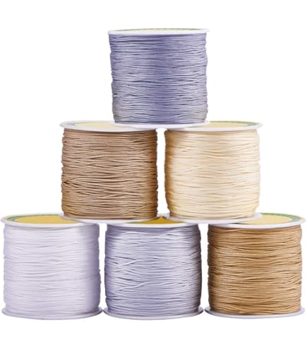 PH PandaHall Armbandkoorden, 92 m, 0,1 mm, kralendraad, rocailles