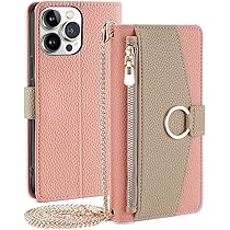 Custodia Portafoglio Per IPhone 16 - 2in1 Pelle PU, RFID, Cinturino, Rosa, 6.1 Pollici - Foto 11