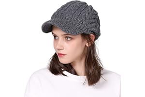 Comhats 100% wełniana czapka zimowa dla kobiet z dzianiny daszek czapka z merynosów czapka gazeciarz czapka piekarz chłopiec czapka