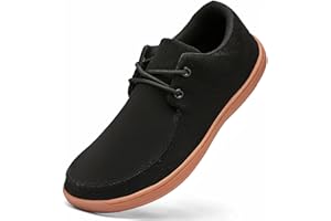 HIIGYL Wide Fit Shoes Men Slip On Loafers Casual Boat Shoes Minimalist Walking Fashion Trainers Non-Slip Shoes Comfortable