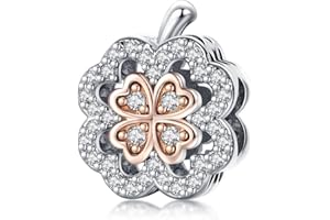 Annmors Love Heart Mom Charm for Bracelet Necklaces 925 Sterling Silver Bead Charm Gift for Birthday Mother's Day Charms Jewelry for Women Girl