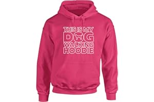 Hippowarehouse This Is My Dog Walking Hoodie unisex Hoodie hooded top (Specific size guide in description)