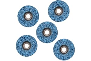 OUMEFAR Amoladoras de ángel abrasivas de rueda de disco abrasivo con tira de nailon de 5 uds para pulir amoladora angular(115 * 14 * 22)