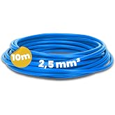 Kalitec 10 m H07V-K 2.5 mm&sup2; Flexible Cable Blue - PVC Thread for Pictures | Class 5 copper wiring for industrial installation
