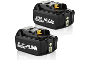 2 st 18 V 5,0 Ah/5000 mAh ersättningsbatteri för Makita 18 V-batteri
