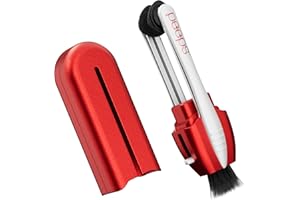 Carbon Klean Peeps Brillengläser-Reiniger – effiziente und langlebige Carbon-Mikrofaser-Technologie – exklusiv von der NASA verwendet – 500 Anwendungen (Red Soft Touch)