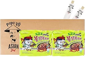 ‎PAPA VO 2x Samyang Hot Chicken Flavor Ramen Jjajang 5x140g (Papa Vo®)