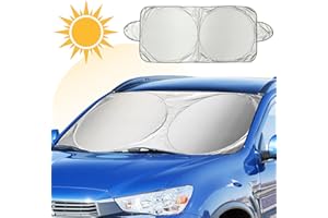 Parasole per Parabrezza, FRECOO Parasole per Auto per Il Parabrezza Anteriore, Protezione Auto Parabrezza Contro i Raggi UV, Tendina Parasole Accessori per Auto in Estate - 160 x 80 cm