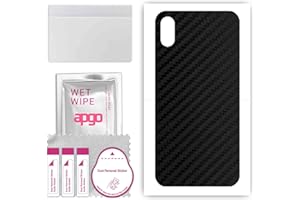 apgo Skin Sticker Film Foil Vinilo lámina para la Parte Posterior del teléfono Inteligente para Apple iPhone XS Negro de Humo