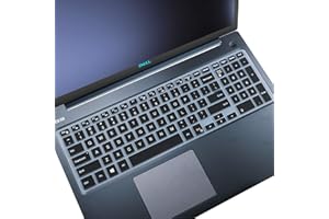 MUBUY-GOL MUBUY Keyboard Cover fit Dell Inspiron 15 3000 5000 Series/New Inspiron 17 3000 Series/Insprion 17 7786 /Dell G3 15 17 Series/New Dell G5 15 Series/Dell G7 15 17 Series -Black