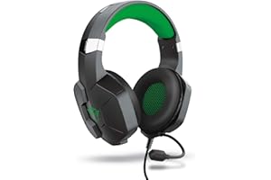 Trust Gaming Cuffie Xbox GXT 323X Carus con Microfono Flessibile, Controllo del Volume ed Esclusione Audio del Microfono, per Console Xbox Series X, Xbox Series S, Xbox One (X) - Nero/Verde Mimetico