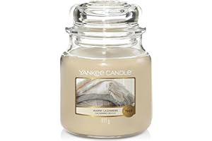 Yankee Candle bougie jarre parfumée | moyenne taille | Cachemire délicat | jusqu’à 75 heures de combustion