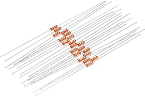 sourcing map 20pcs 100K Ohm NTC Thermistors Resistors, MF58 3950B 5% Thermistor Temperature Sensors