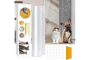 AVAGIAFORU Kratzschutz Sofa Katze, 4m x 30cm Kratzfolie Katzen Selbstklebend, Anti Kratz Folie für Katzen, AntiKratz Tape für Möbel Couch Tür Wand Schutz