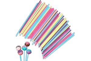 IZyufan Cake Pop Stiele [50 Stück], Lollipop Sticks Bastelstäbe Rattanstäbchen für Heimwerker, Makramee Zubehör für Süßigkeiten Gebäcke Kekse Bonbons, Rattan-Öl-Diffusor, 150 * 3.5mm