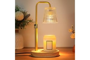 HUAEU Candle Warmer Lamp Dimmable Timer: Adjustable Height Electric Wax Melter for Scented Candles – Gift for Women,Mum,Teacher – Thank You Birthday Presents – Bedroom Office Decor